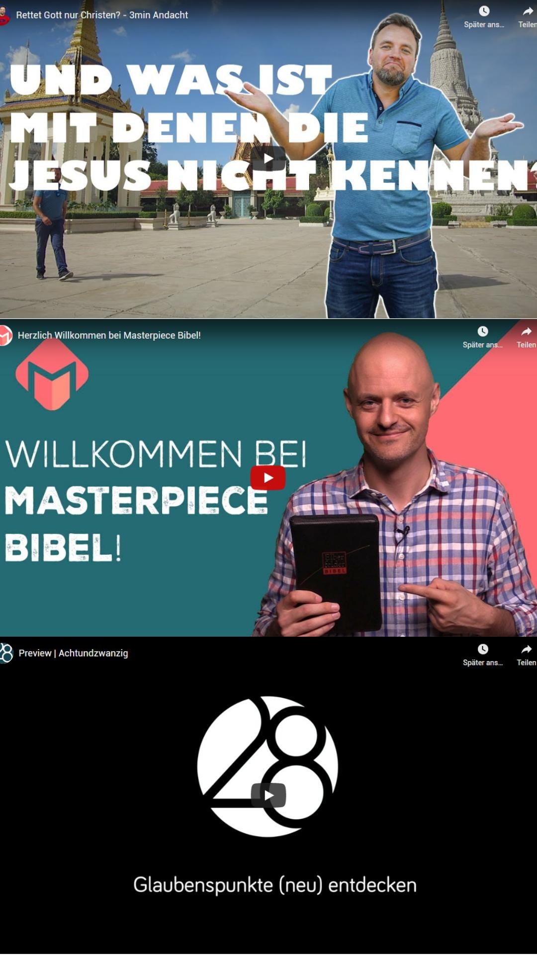 Masterpiece Bibel, 3min Video, Twisted Reality, Projekt 28 - bitte was?
